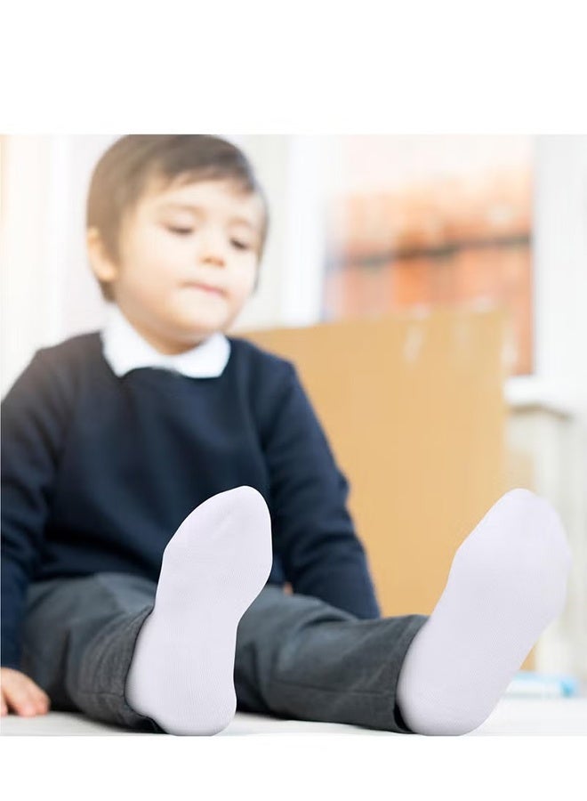 YJ 5 Pack Kids' Half Cushion Low Cut Athletic Ankle Socks Boys Girls Ankle Socks - Image 4